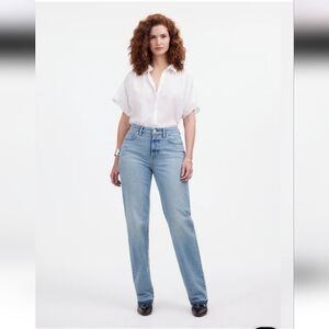 Madewell The Curvy Mid Rise 90s Straight Jean in Barbosa Wash Size 31 NWT